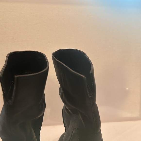 Steve Madden Midi 4” Heels Leather Boots with Split in the back. Size 7.5M - Picture 7 of 8